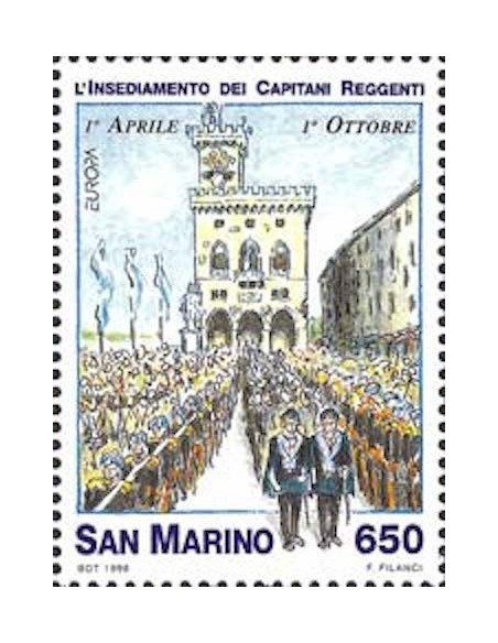 Timbre Poste Europa Saint-Marin N° 1563 N** philatelie foxtimbre