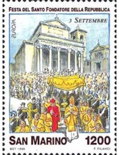 Timbre Poste Europa Saint-Marin N° 1564 N** philatelie foxtimbre