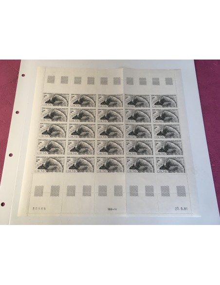 Feuille du TAAF N° PA067 Neuf **