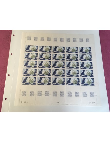 Feuille complete du N° PA120A