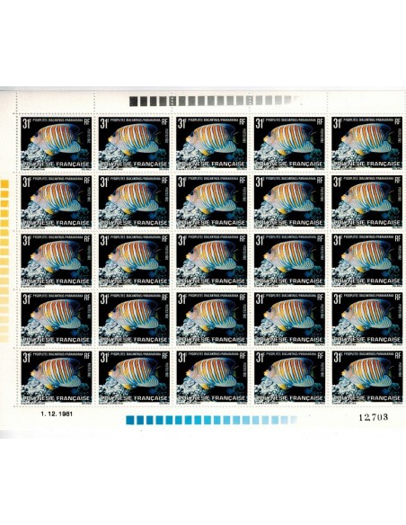 Feuille du Polynésie N° 262A