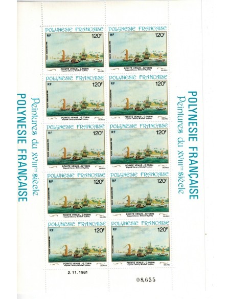 Feuille du Polynésie N° PA 166