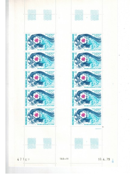 Feuille du Polynésie N° PA 145