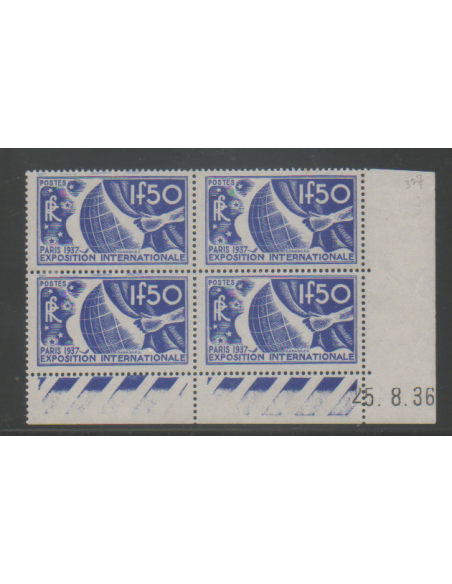 CD du N° 0327 du 25 8 36 Neuf **