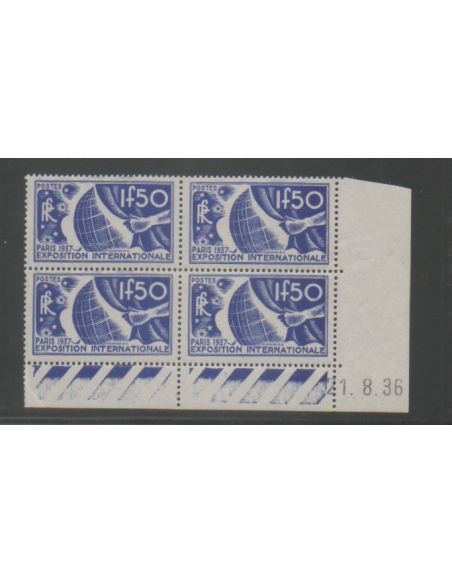 CD du N° 0327 du 21 8 36 Neuf **