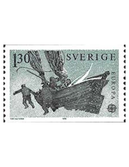 Timbre Poste Europa Suède N° 1040 N** philatelie foxtimbre