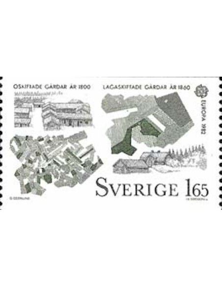 Timbre Poste Europa Suède N° 1169 N** philatelie foxtimbre