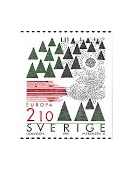 Timbre Poste Europa Suède N° 1377 N** philatelie foxtimbre