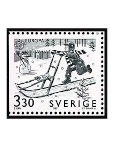 Timbre Poste Europa Suède N° 1522 N** philatelie foxtimbre