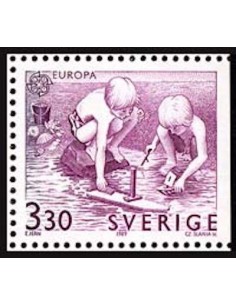 Timbre Poste Europa Suède N° 1523 N** philatelie foxtimbre