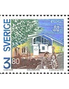 Timbre Poste Europa Suède N° 1572 N** philatelie foxtimbre