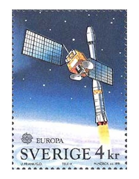 Timbre Poste Europa Suède N° 1655 N** philatelie foxtimbre