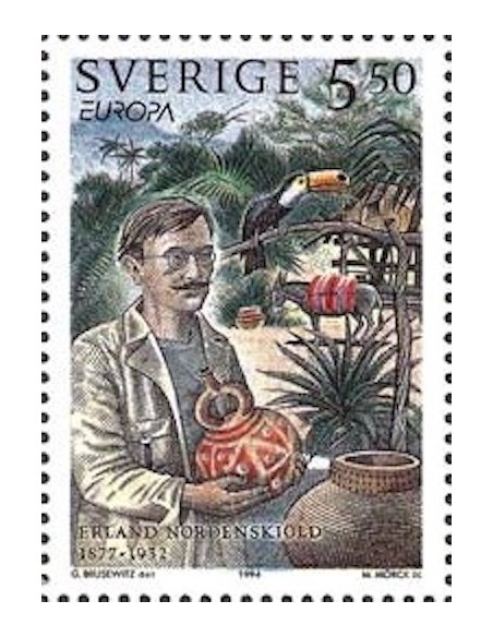 Timbre Poste Europa Suède N° 1822 N** philatelie foxtimbre