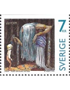 Timbre Poste Europa Suède N° 1985 N** philatelie foxtimbre