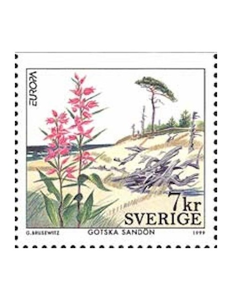 Timbre Poste Europa Suède N° 2105 N** philatelie foxtimbre