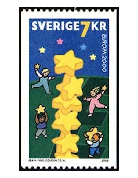 Timbre Poste Europa Suède N° 2158 N** philatelie foxtimbre