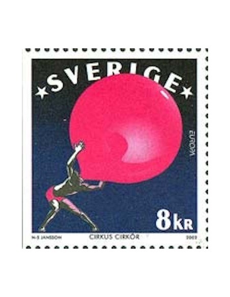 Timbre Poste Europa Suède N° 2277 N** philatelie foxtimbre