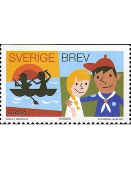 Timbre Poste Europa Suède N° 2557 N** philatelie foxtimbre