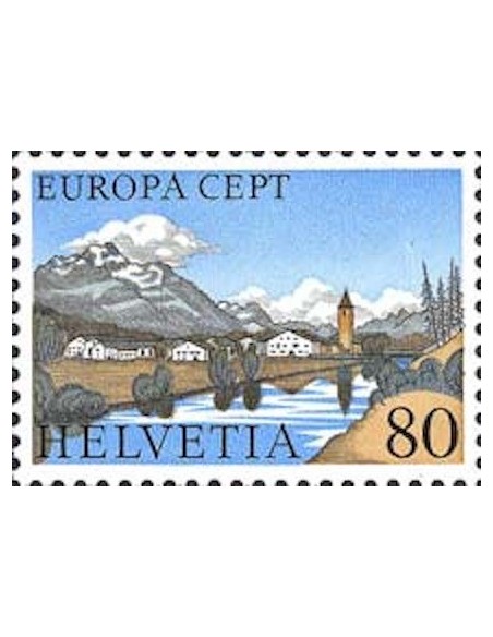 Timbre Poste Europa Suisse N° 1025 N** philatelie foxtimbre