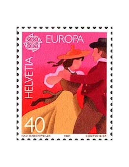 Timbre Poste Europa Suisse N° 1126 N** philatelie foxtimbre