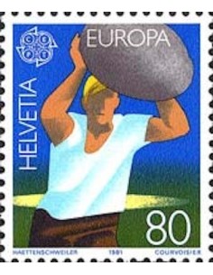 Timbre Poste Europa Suisse N° 1127 N** philatelie foxtimbre