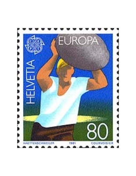 Timbre Poste Europa Suisse N° 1127 N** philatelie foxtimbre