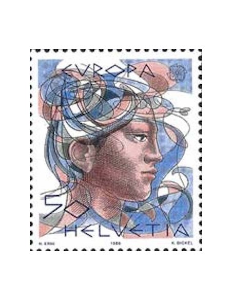 Timbre Poste Europa Suisse N° 1244 N** philatelie foxtimbre