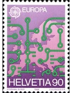 Timbre Poste Europa Suisse N° 1299 N** philatelie foxtimbre