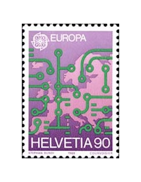 Timbre Poste Europa Suisse N° 1299 N** philatelie foxtimbre