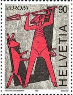 Timbre Poste Europa Suisse N° 1543 N** philatelie foxtimbre