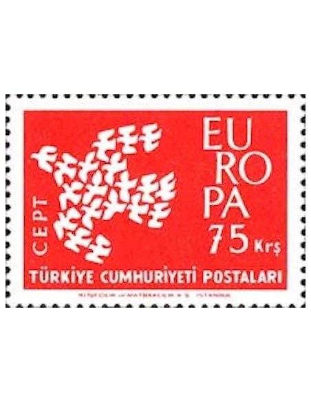 Timbre Poste Europa Turquie N° 1601 N** philatelie foxtimbre