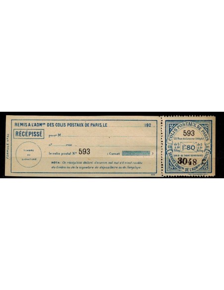 FR Colis Paris pour Paris N° 091