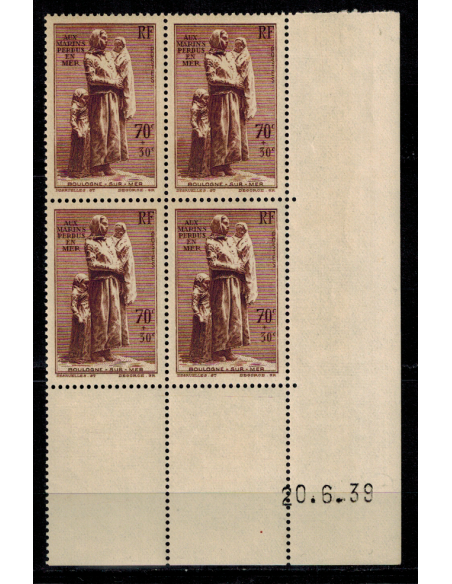 CD du N° 0447 du 21 6 39 Neuf **