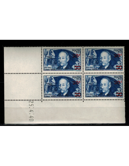 CD du N° 0493 du 25 4 40 Neuf **