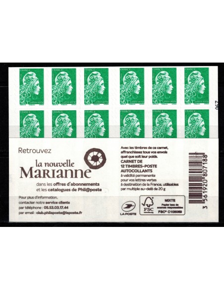 Carnet Moderne N° 1598C1