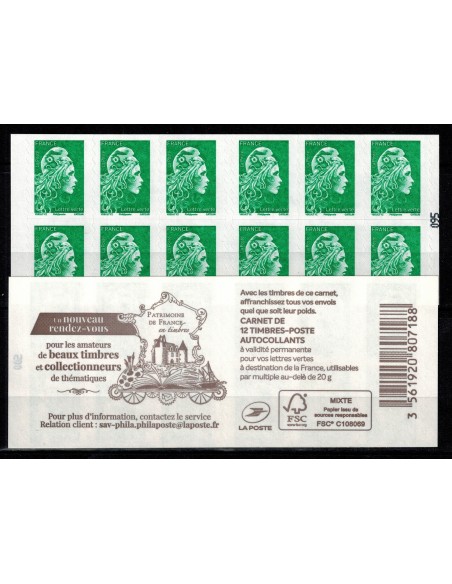 Carnet Moderne N° 1598C5