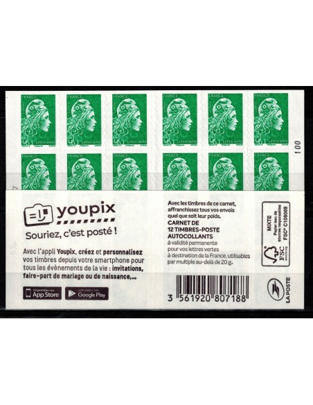 Carnet Moderne N° 1598C7