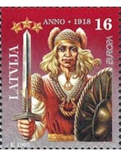 Timbre Poste Europa Lettonie N° 0372 N** philatelie foxtimbre
