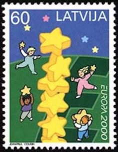 Timbre Poste Europa Lettonie N° 0490 N** philatelie foxtimbre