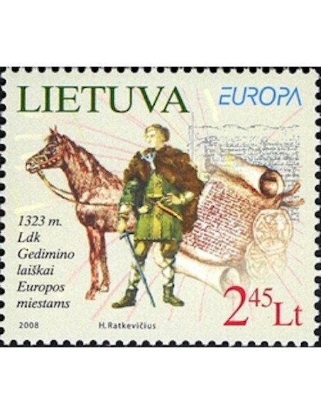 Timbre Poste Europa Lituanie N° 0844 N** philatelie foxtimbre