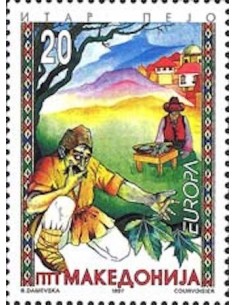 Timbre Poste Europa Macédoine N° 0102 N** philatelie foxtimbre