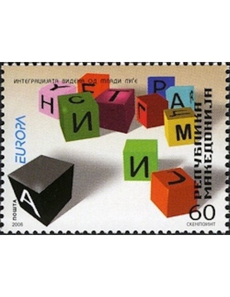 Timbre Poste Europa Macédoine N° 0375 N** philatelie foxtimbre