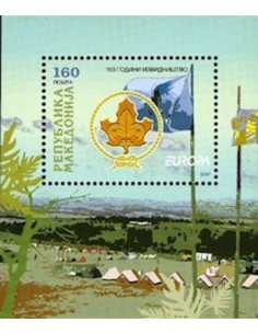 Timbre Poste Europa Macédoine N° Bloc 0017 N** philatelie foxtimbre
