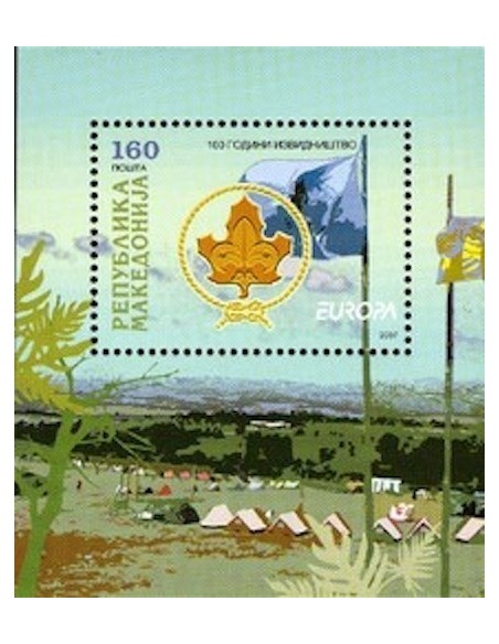 Timbre Poste Europa Macédoine N° Bloc 0017 N** philatelie foxtimbre