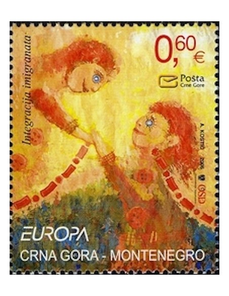 Timbre Poste Europa Monténégro N° 0136 N** philatelie foxtimbre