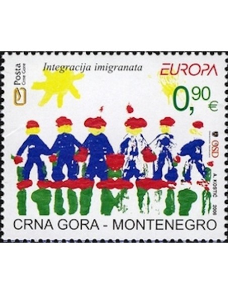 Timbre Poste Europa Monténégro N° 0137 N** philatelie foxtimbre