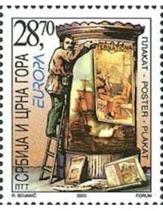 Timbre Poste Europa Serbie-Monténégro N° 2956 N** philatelie foxtimbre