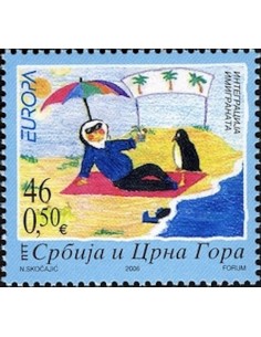 Timbre Poste Europa Serbie-Monténégro N° 3156 N** philatelie foxtimbre