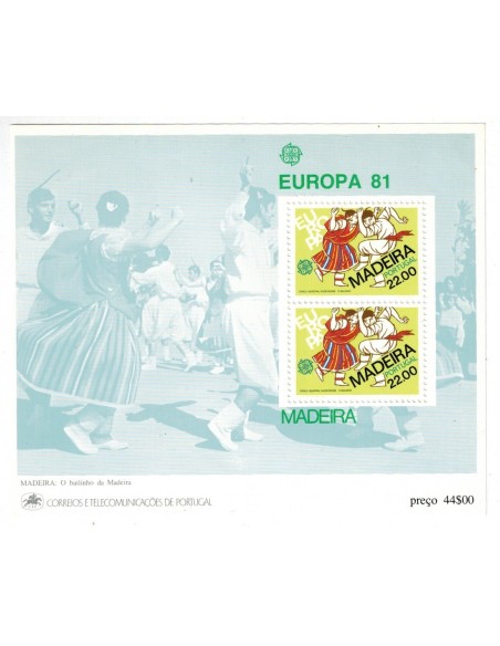 Timbre Poste Europa Madère N° Bloc 002 N** philatelie foxtimbre