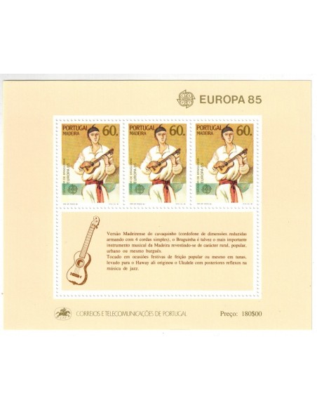 Timbre Poste Europa Madère N° Bloc 006 N** philatelie foxtimbre